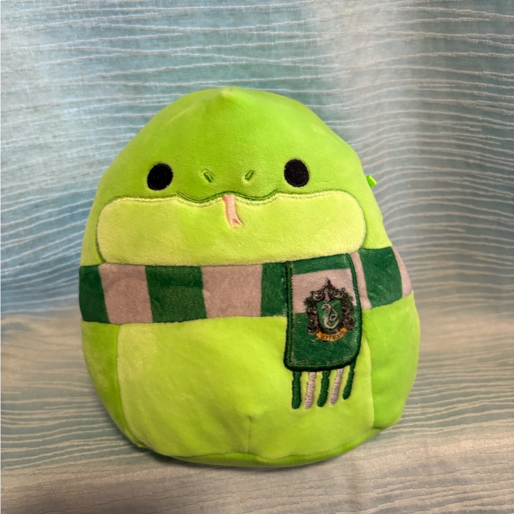 Green Snake Plush with Slytherin Scarf